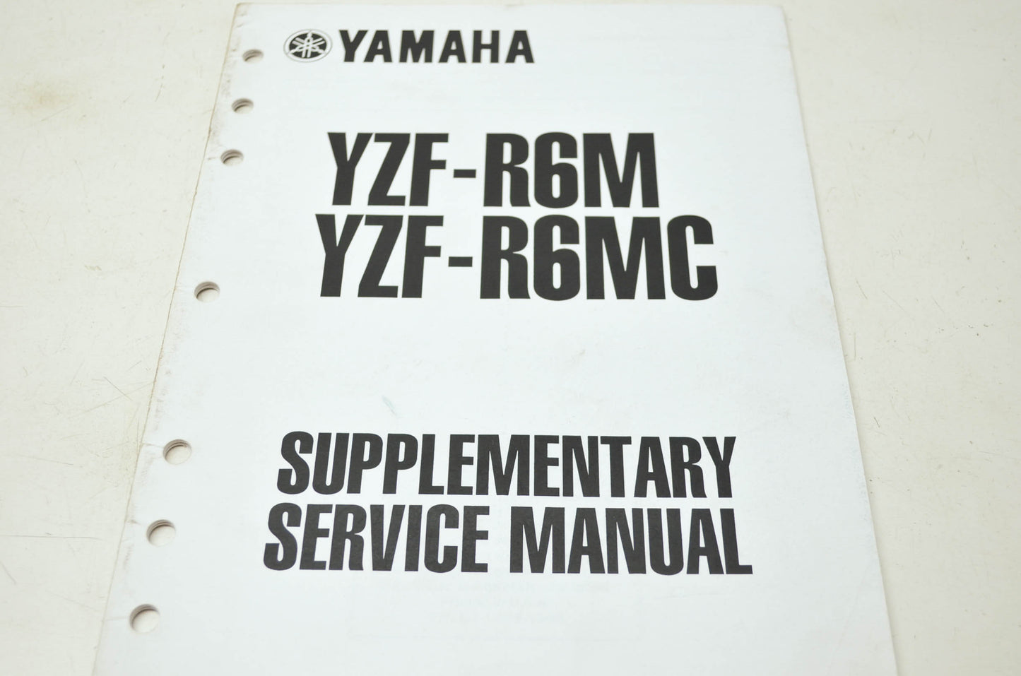 OEM Yamaha LIT-11616-13-43 Service Manual Supplement YZF-R6MMC