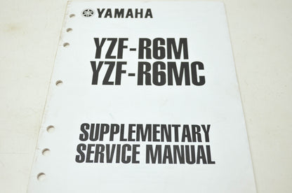 OEM Yamaha LIT-11616-13-43 Service Manual Supplement YZF-R6MMC