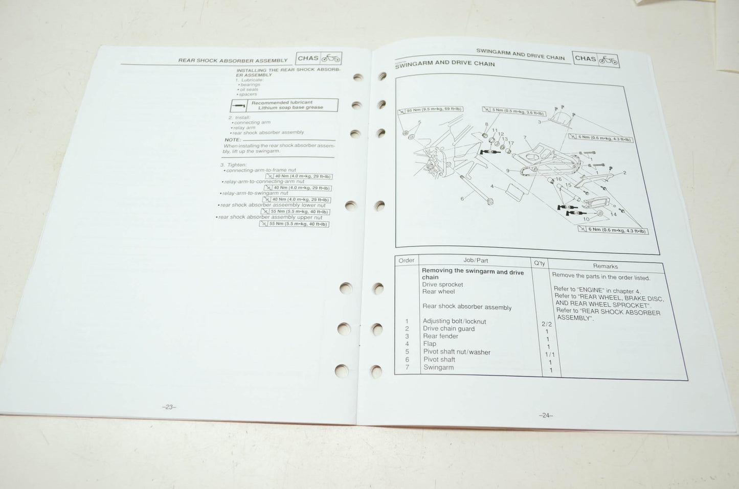 OEM Yamaha LIT-11616-13-43 Service Manual Supplement YZF-R6MMC