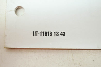 OEM Yamaha LIT-11616-13-43 Service Manual Supplement YZF-R6MMC