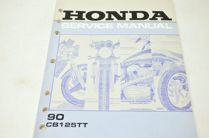 OEM Honda 61KC100 Service Manual CB125TT'90