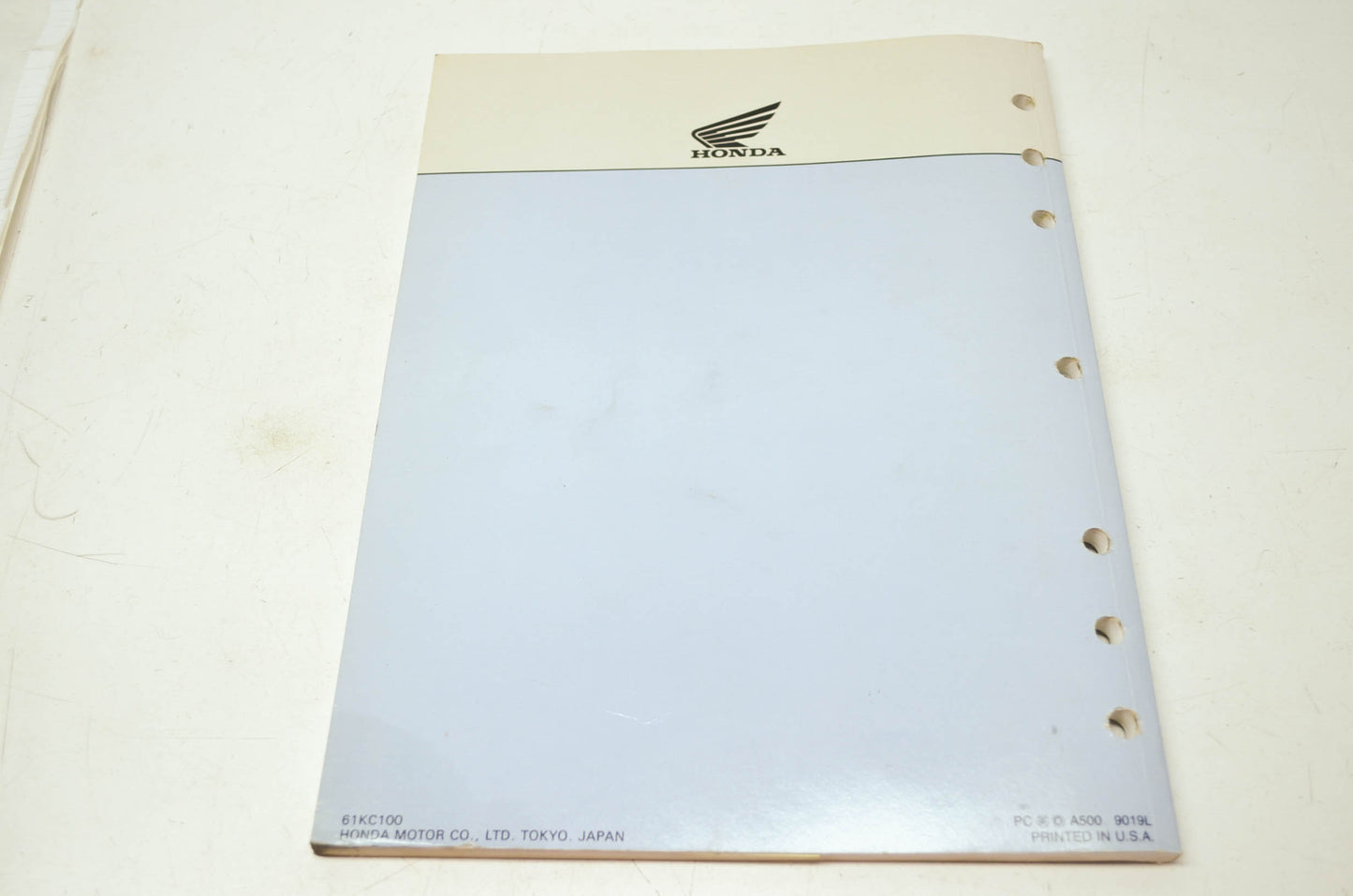 OEM Honda 61KC100 Service Manual CB125TT'90