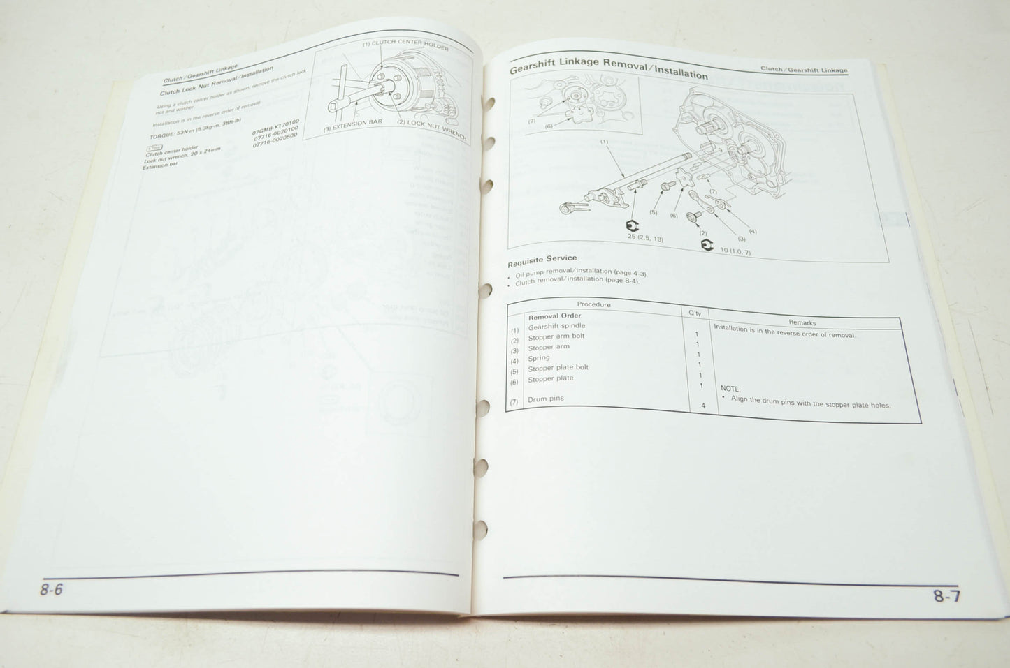 OEM Honda 61KC100 Service Manual CB125TT'90