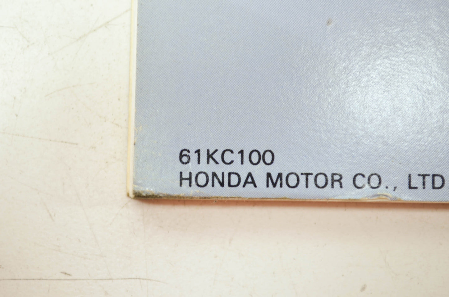 OEM Honda 61KC100 Service Manual CB125TT'90