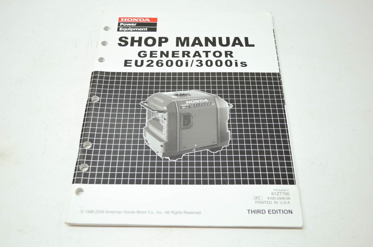 Honda Generator EU2600i/3000is Shop Manual