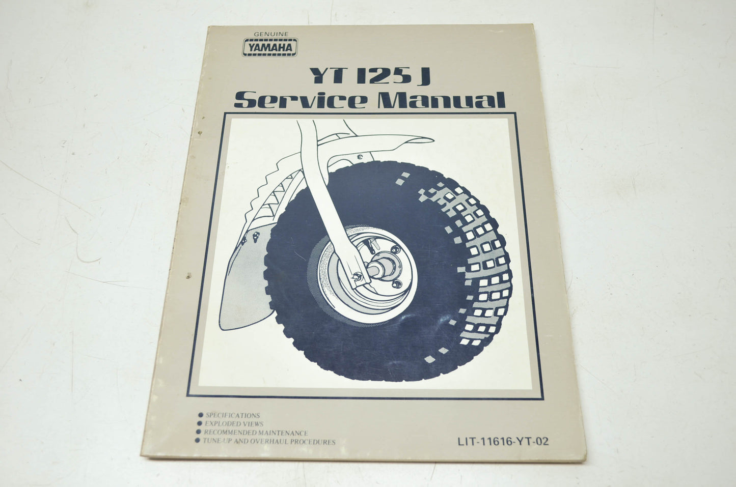 OEM Yamaha LIT-11616-YT-02 Service Manual YT125J(KLN)