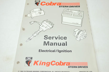 OMC Cobra 'JV' Electrical/Ignition Service Manual