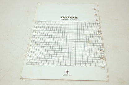 Honda EX5500 ES6500 Shop Manual Supplement