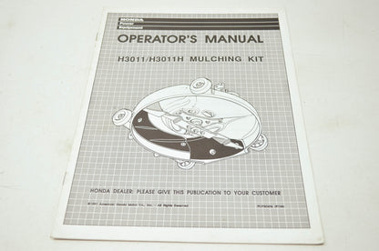 Honda H3011/H3011H Mulching Kit Operator's Manual