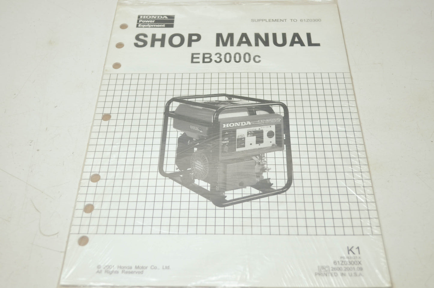 OEM Honda 61Z0300X EB3000C (K1) Service Manual