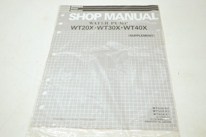 OEM Honda 61YB800Y Water Pump WT20X WT30X WT40X Shop Manual Supplement NOS