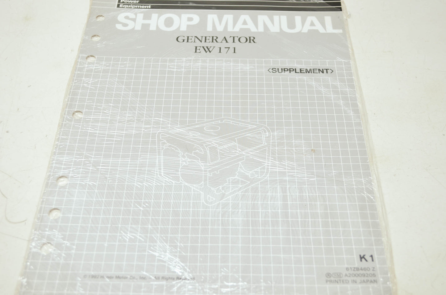 OEM Honda 61ZB460Z EW171 EW171K Service Manual