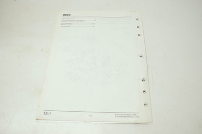 Honda Generator EB12D Shop Manual Supplement