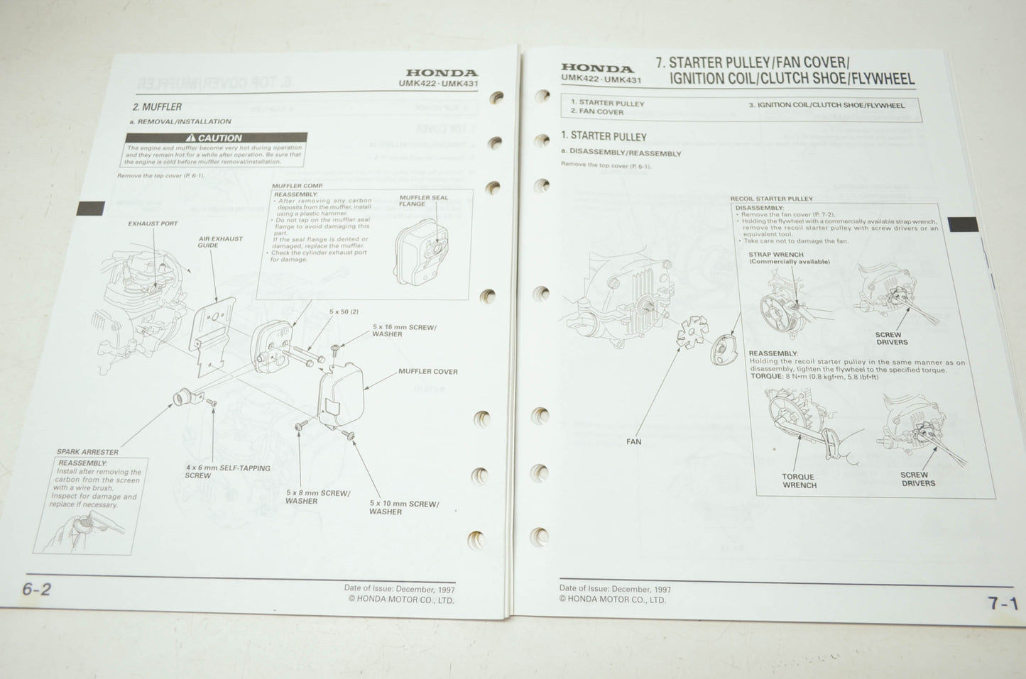OEM Honda 61VF900 UMK222/431 Service Manual