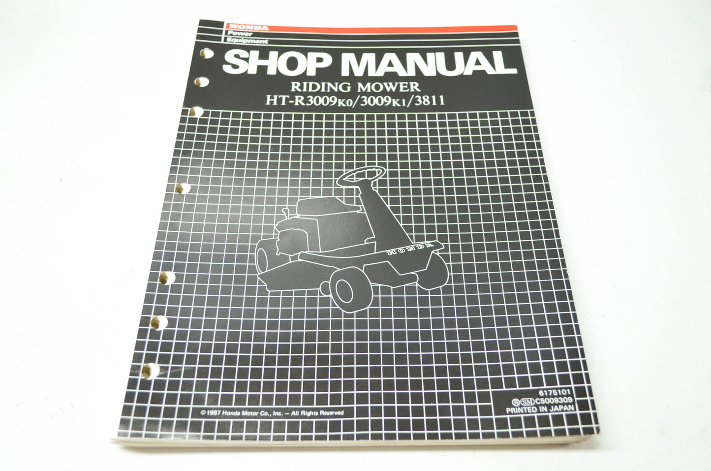 Honda Riding Mower HT-R3009k0 3009k1 3811 Shop Manual