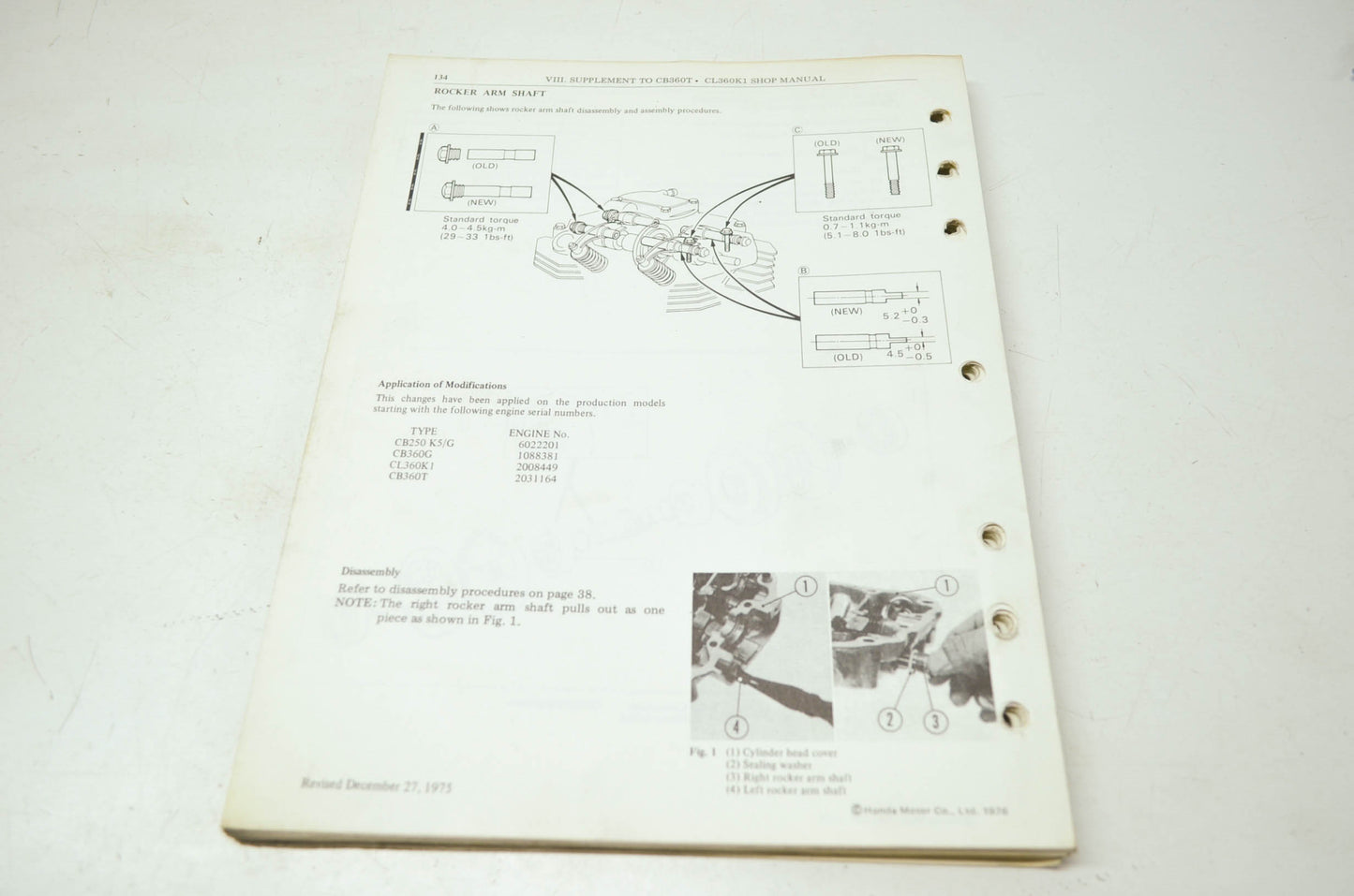 Honda CB250 360 CL360 Shop Manual