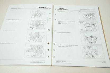 Honda '00 Snowthrower HS520A HS520AS Shop Manual