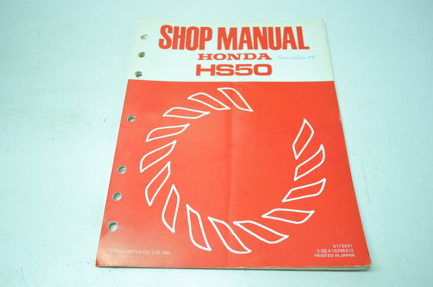 Honda Snowblower HS50 Shop Manual