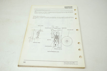 OEM Honda 6173600 HS55 HS70 Service Manual