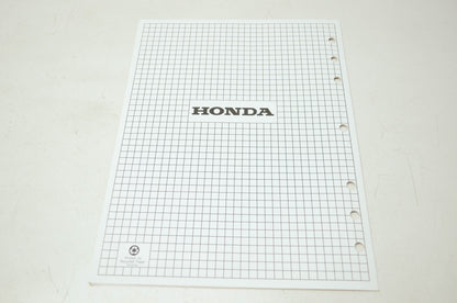 Honda Snowblower HS724 Shop Manual Supplement