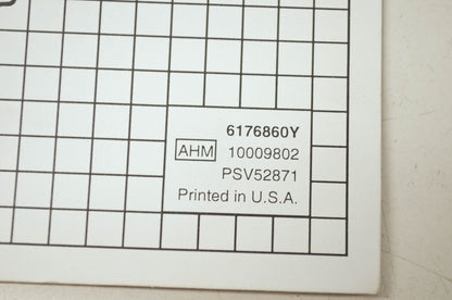 Honda Snowblower HS724 Shop Manual Supplement