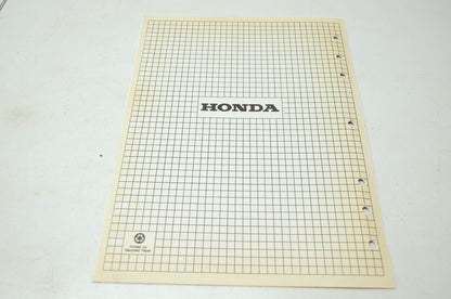Honda Snowblower HS622 Shop Manual Supplement