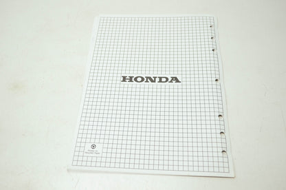 Honda Snowblower HS724 HS928 Shop Manual Supplement