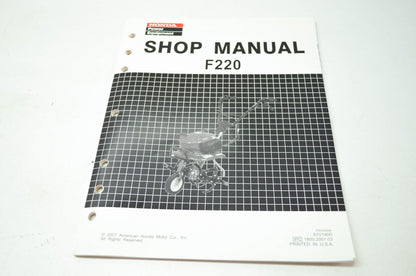 Honda F220 Shop Manual