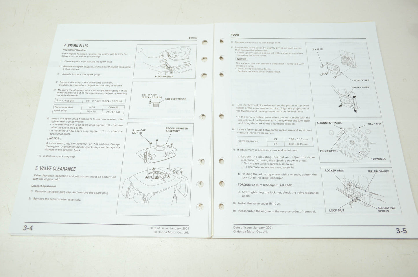 Honda F220 Shop Manual
