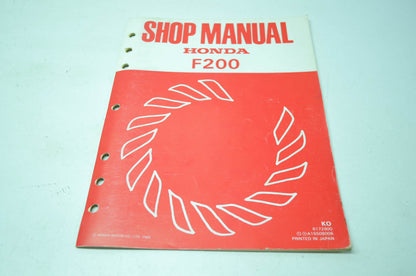 Honda F200 Shop Manual