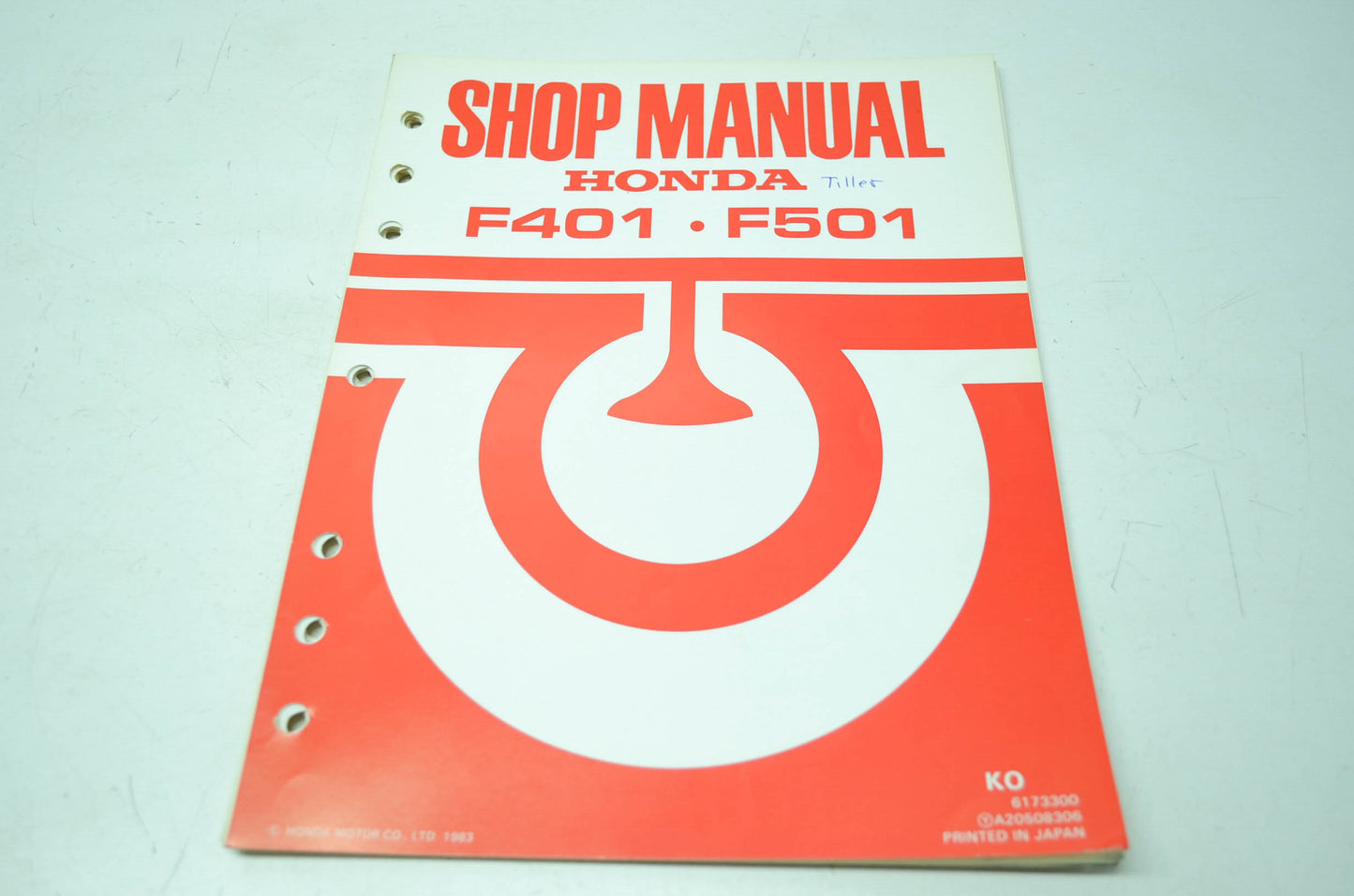 OEM Honda 6173300 F401/F501 Service Manual
