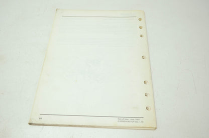 OEM Honda 6173300 F401/F501 Service Manual