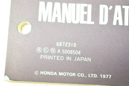 OEM Honda 6872310 F500(EF) Service Manual