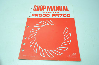 Honda FR500 FR700 Shop Manual