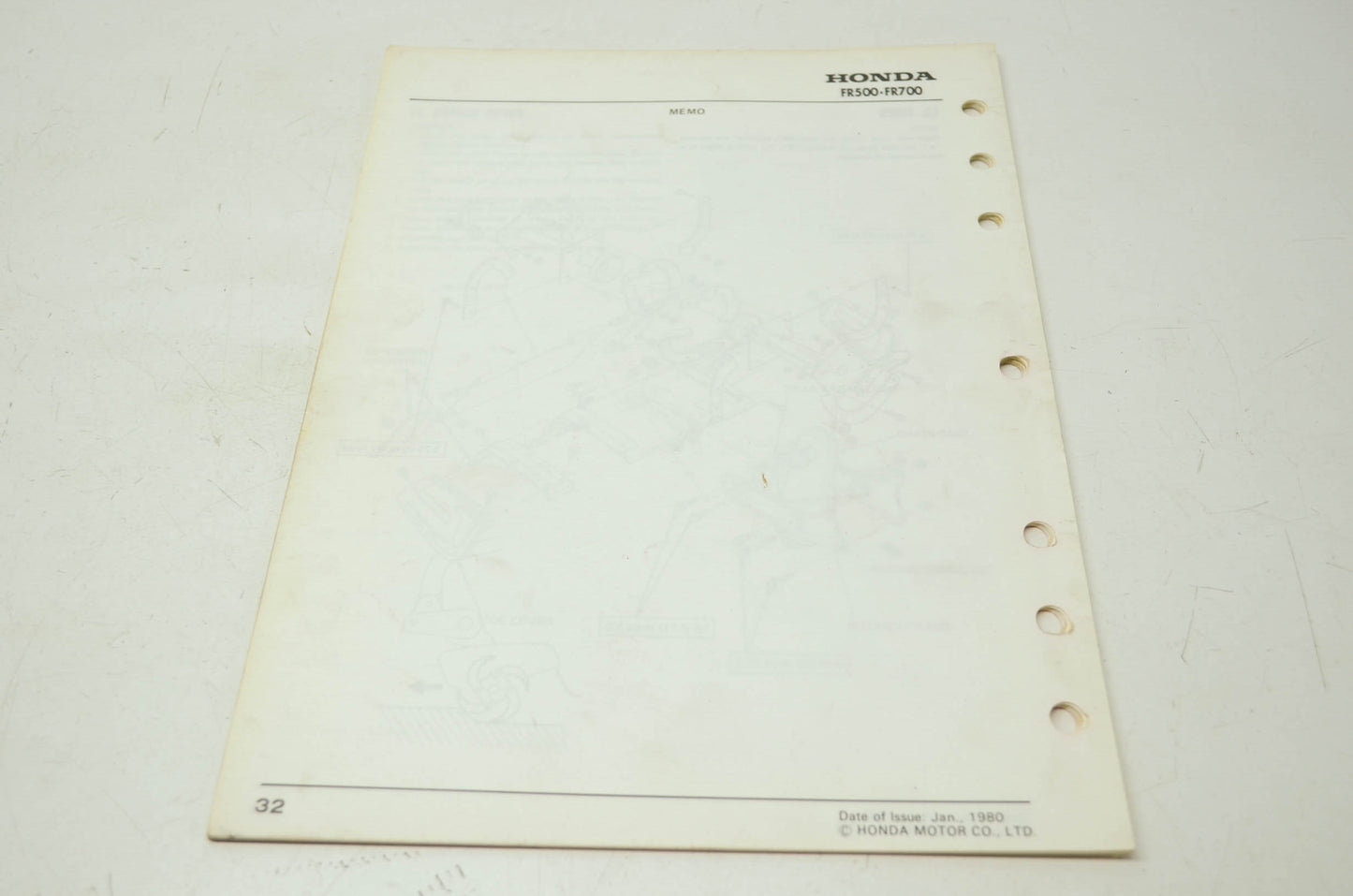 Honda FR500 FR700 Shop Manual