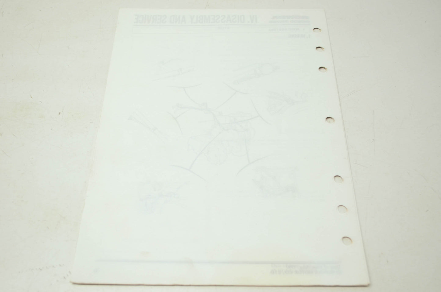 OEM Honda 6172311Z Rotary Tiller FR500 FR700 Shop Manual Supplement