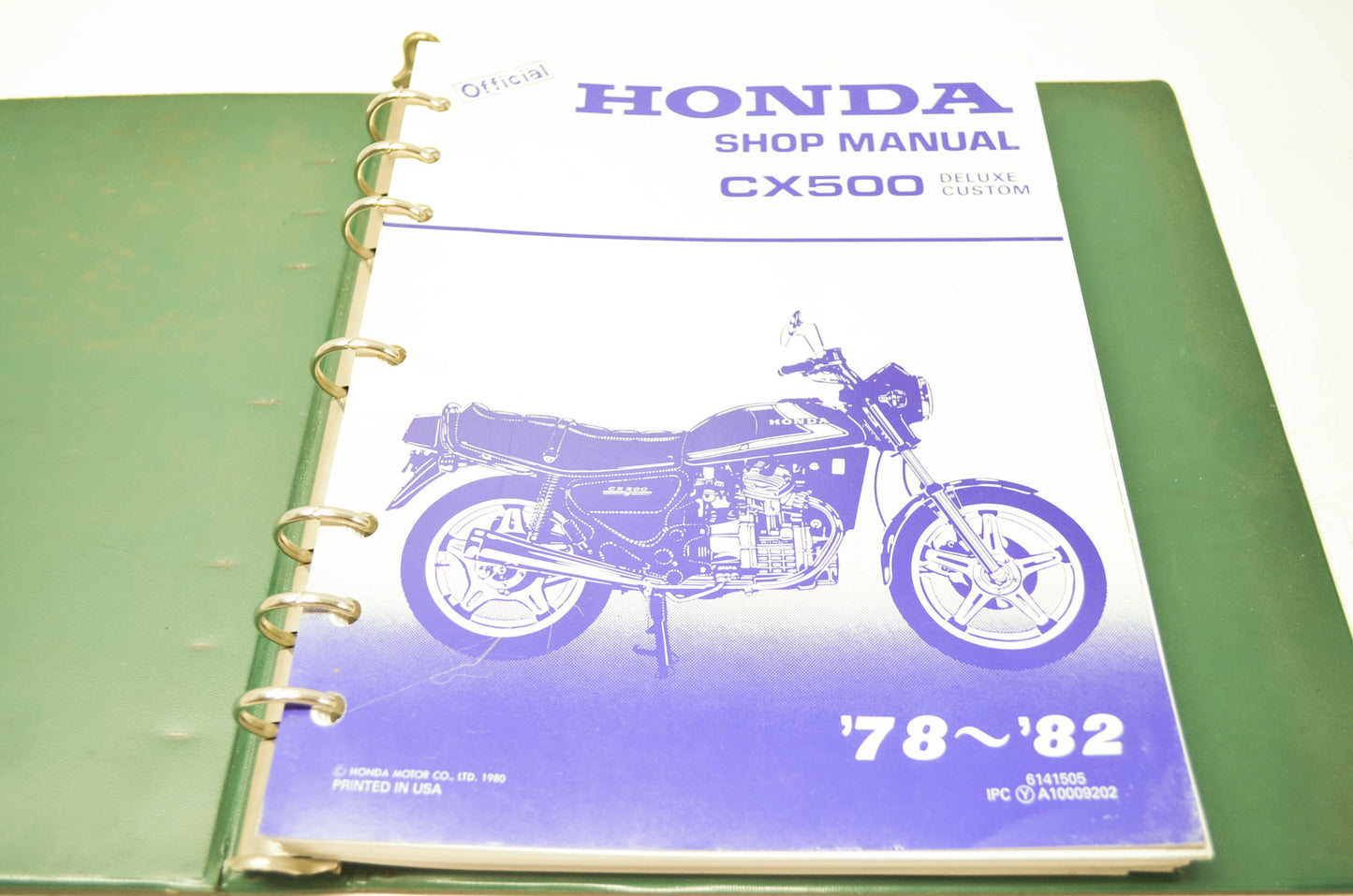 Honda 78-82 CX500 Deluxe Custom Shop Manual