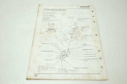 Honda HT3813 Shop Manual Supplement