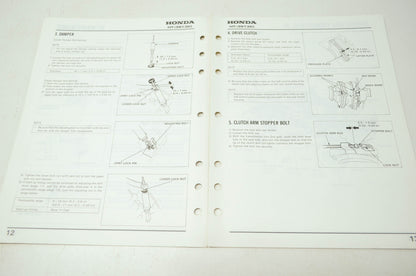 Honda HT3813 Shop Manual Supplement