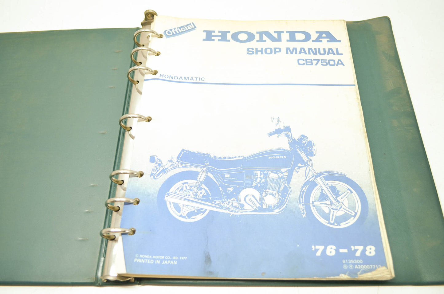 Honda 76-78 CB750A Shop Manual