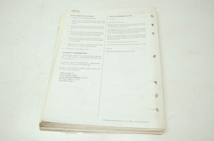 Honda '84 CH125 Elite Shop Manual