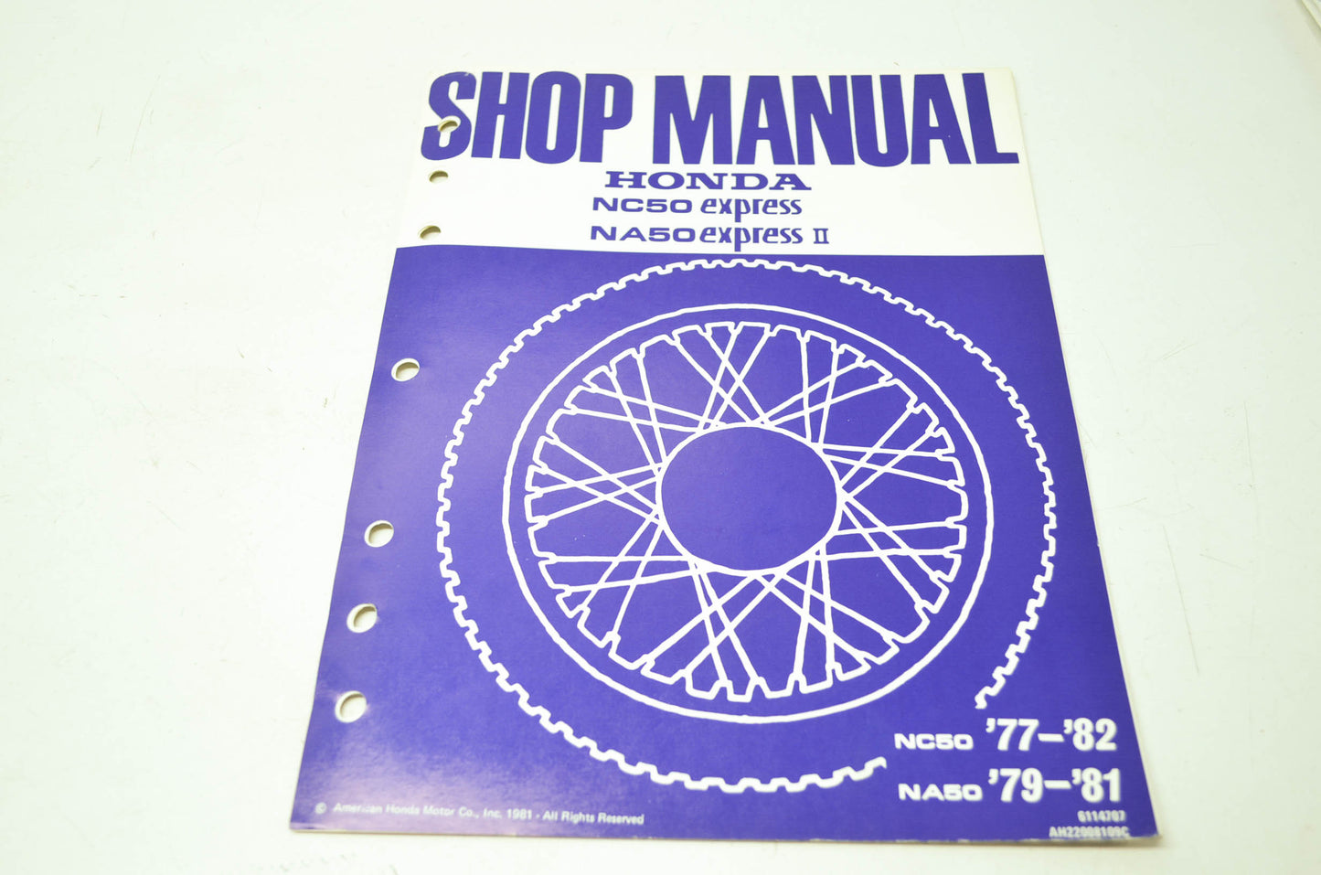 Honda NC50 NA50 Express II Shop Manual Addendum