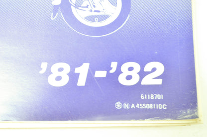 OEM Honda 6118701 NX50M'81-'82 Service Manual