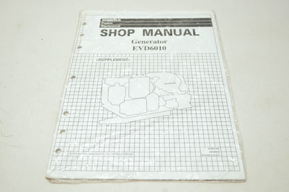 Honda Generator EVD6010 Shop Manual Supplement