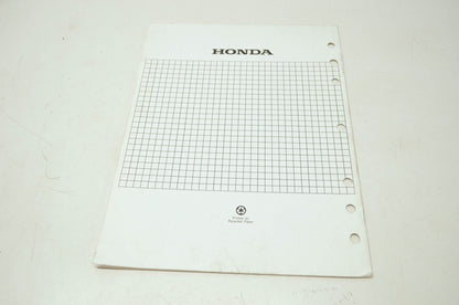 Honda Generator EX4500S Shop Manual Supplement