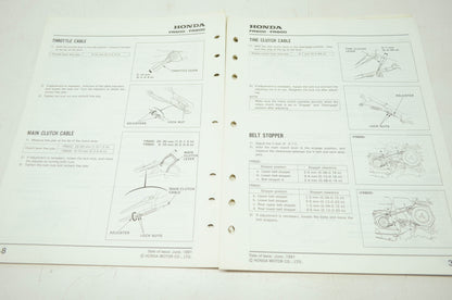 OEM Honda 6177000 FR600/800 Service Manual