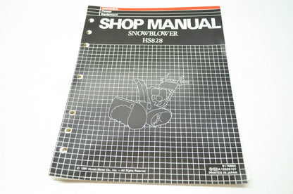 Honda Snowblower HS828 Shop Manual