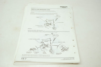 Honda Snowblower HS828 Shop Manual