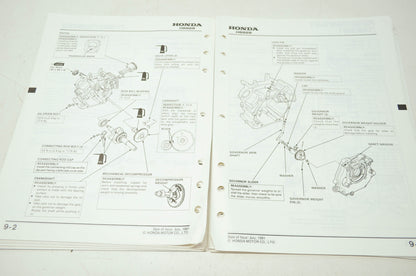 Honda Snowblower HS828 Shop Manual