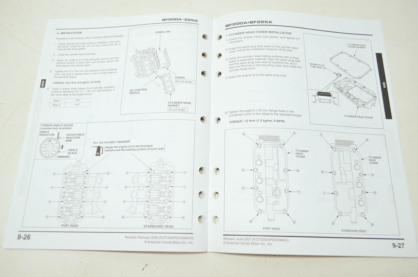 Honda BF200A BF225A Shop Manual Third Ed. Addendum 1